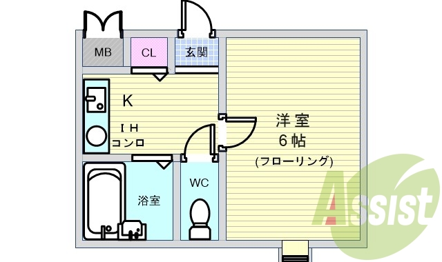 2階の間取り図