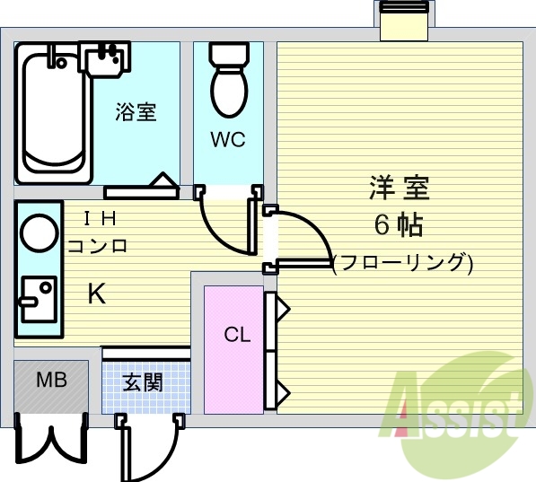4階の間取り図