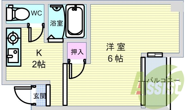 2階の間取り図