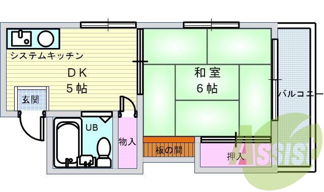 2階の間取り図