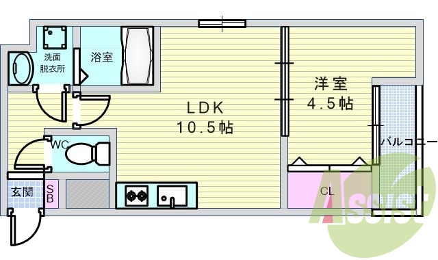 3階の間取り図