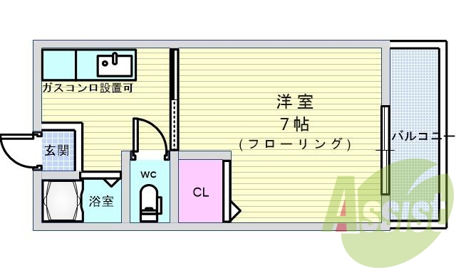 2階の間取り図