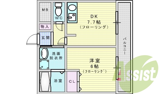 7階の間取り図