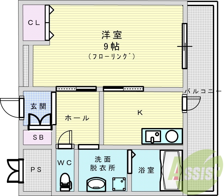 6階の間取り図