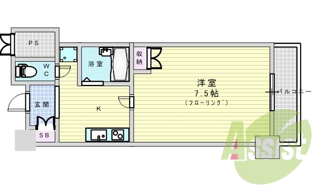 2階の間取り図
