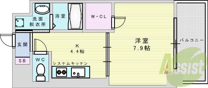 8階の間取り図