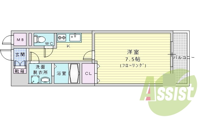 7階の間取り図