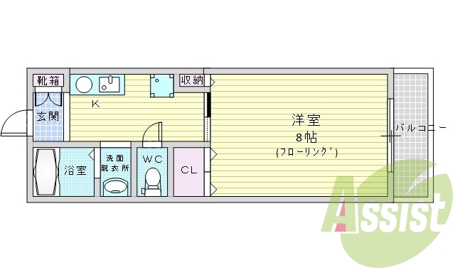 4階の間取り図