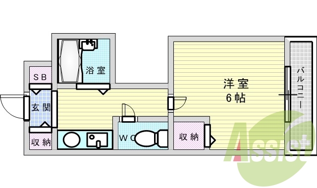 2階の間取り図