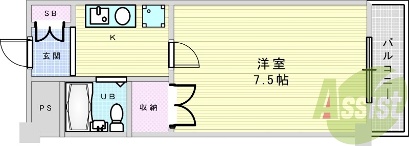 4階の間取り図