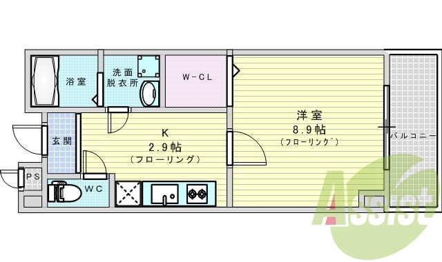 3階の間取り図