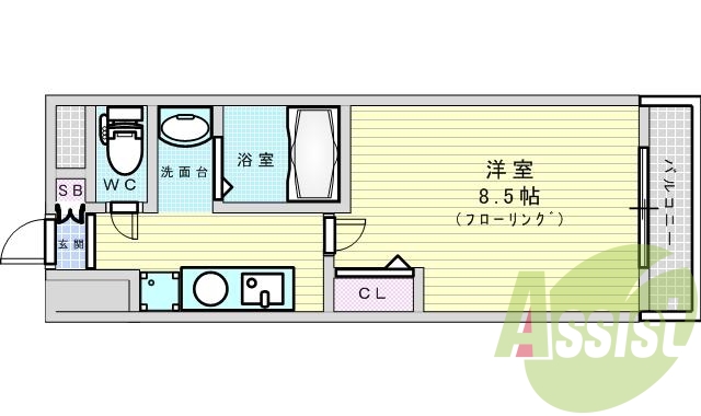 7階の間取り図