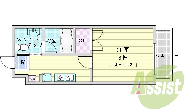 4階の間取り図