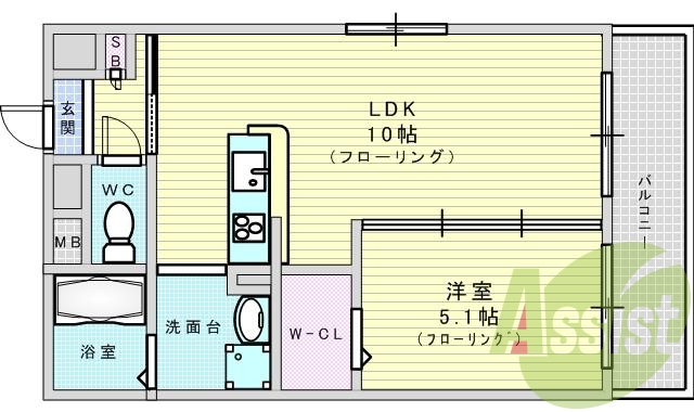 10階の間取り図