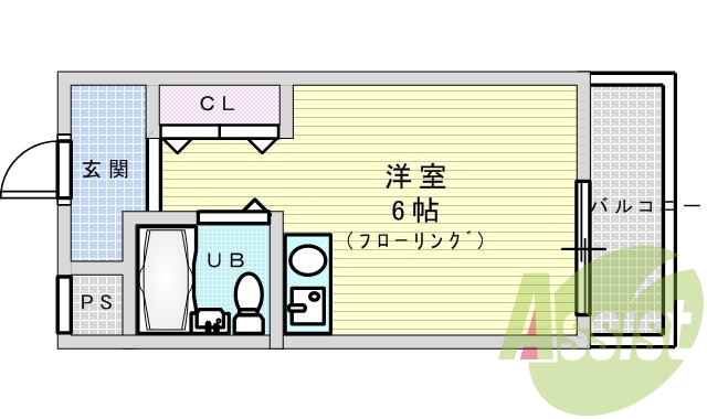 6階の間取り図