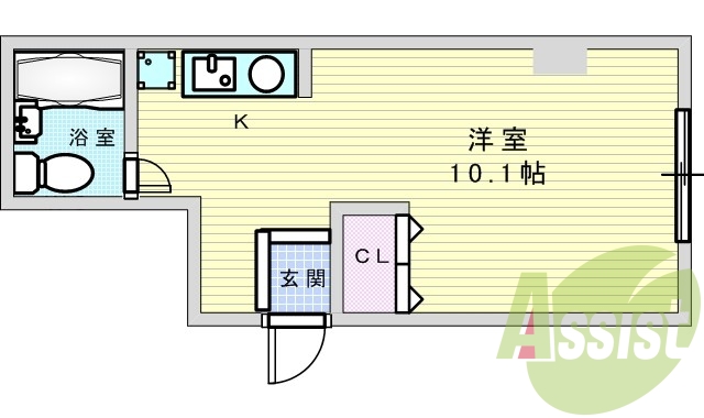 1階の間取り図