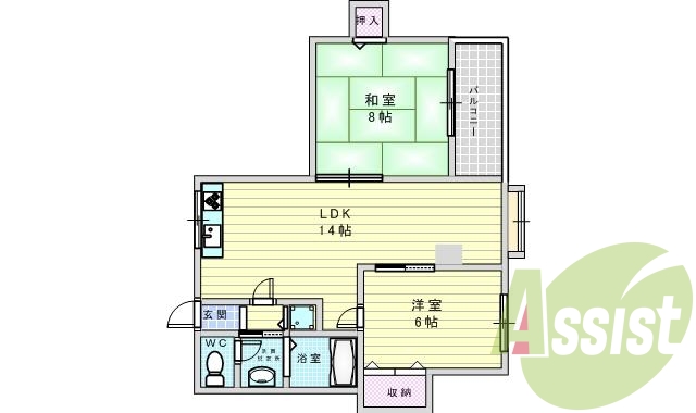 5階の間取り図