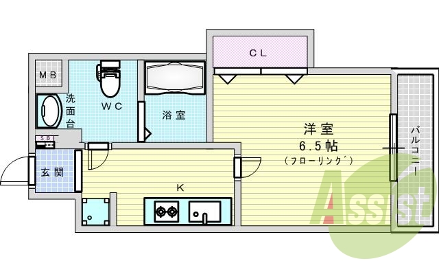 7階の間取り図