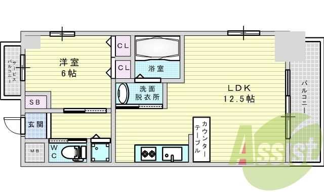 14階の間取り図