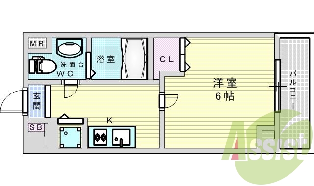 2階の間取り図