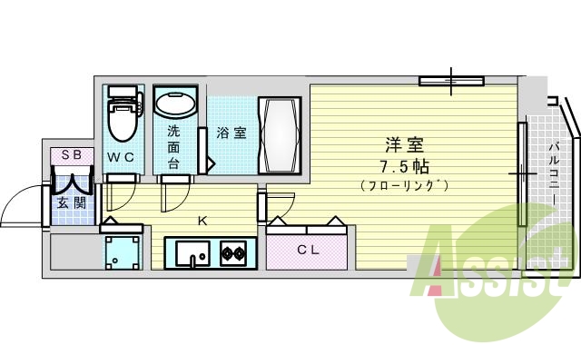 2階の間取り図