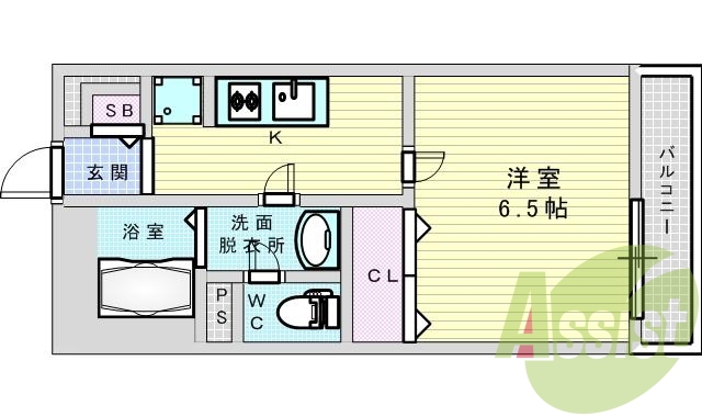 2階の間取り図