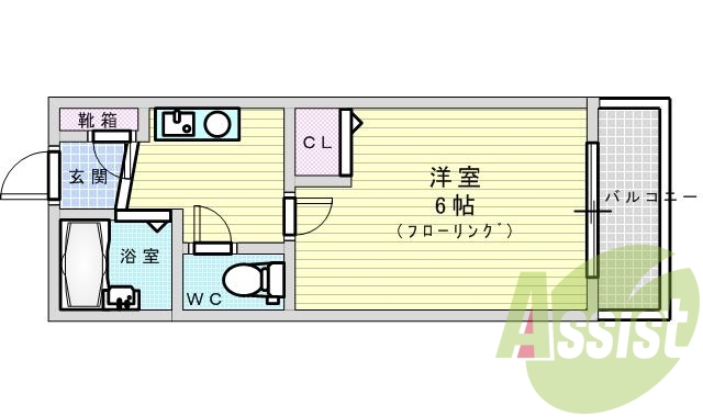 4階の間取り図