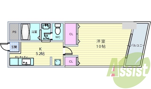 4階の間取り図