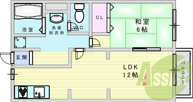 1階の間取り図