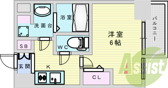 8階の間取り図