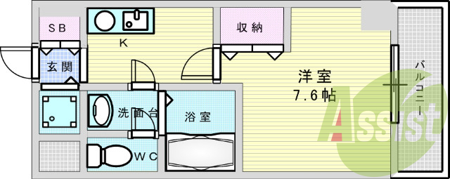 5階の間取り図