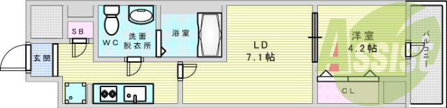 9階の間取り図