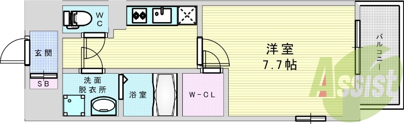 6階の間取り図