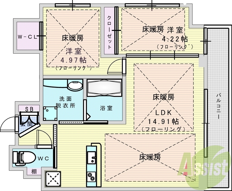 20階の間取り図
