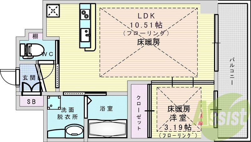 10階の間取り図