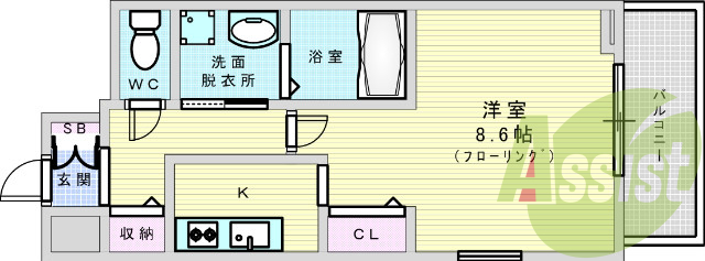7階の間取り図