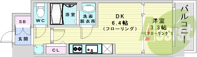 大阪市北区天満橋。BPRレジデンス天満橋