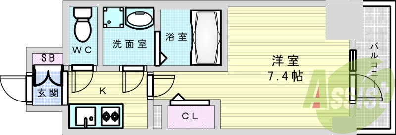9階の間取り図