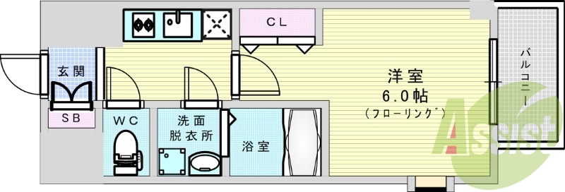 8階の間取り図