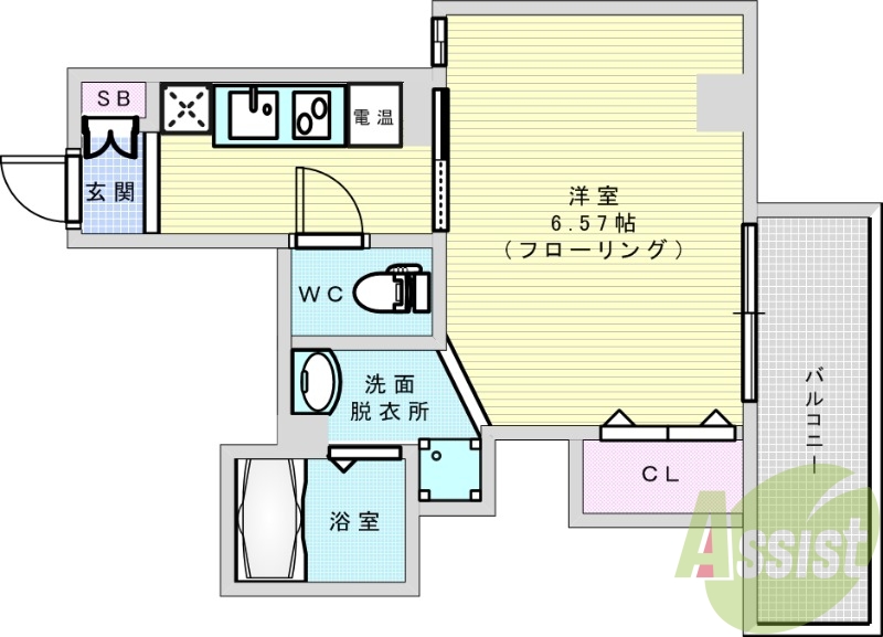 6階の間取り図