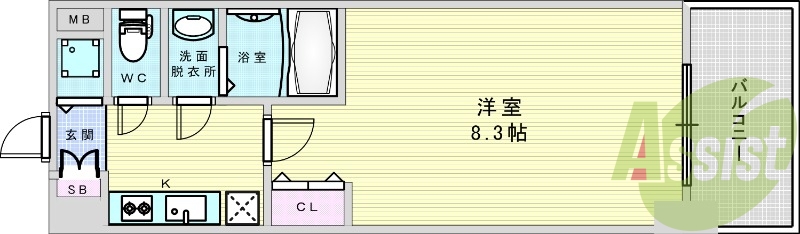 2階の間取り図