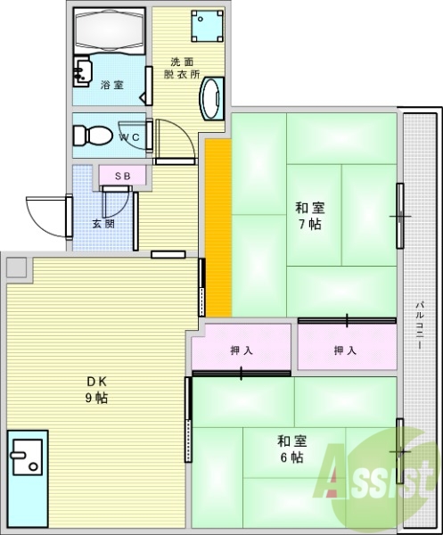 3階の間取り図