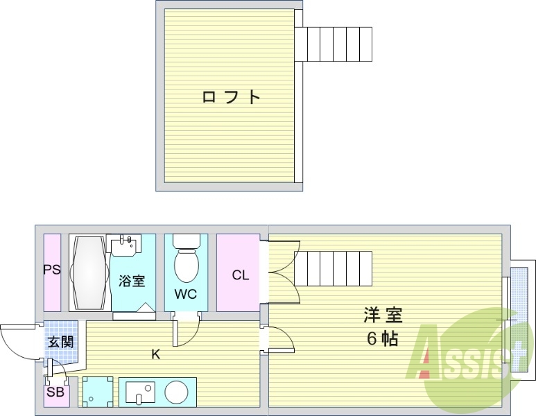 2階の間取り図