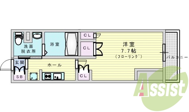 6階の間取り図
