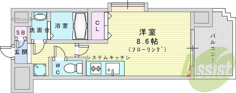 5階の間取り図