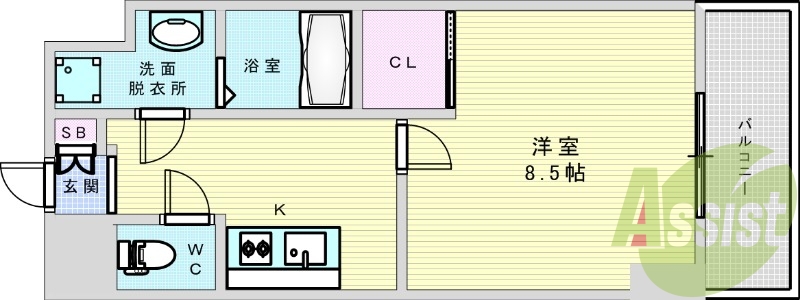 4階の間取り図