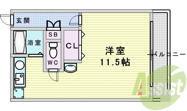 5階の間取り図