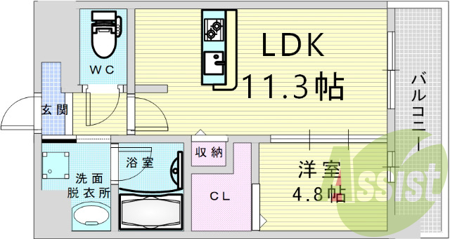 大阪市北区天神橋。