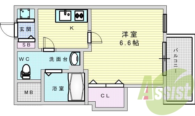 8階の間取り図