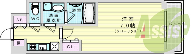 6階の間取り図